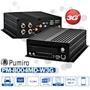 Pumiro PM-8004MD-W3G 4 Kanal D1 Mobil DVR Kayıt Cİhazı